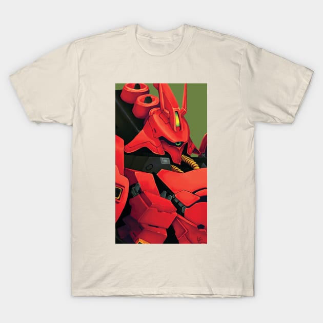 MSN-04 Sazabi - Char's Counterattack T-Shirt by vdrawsrobots